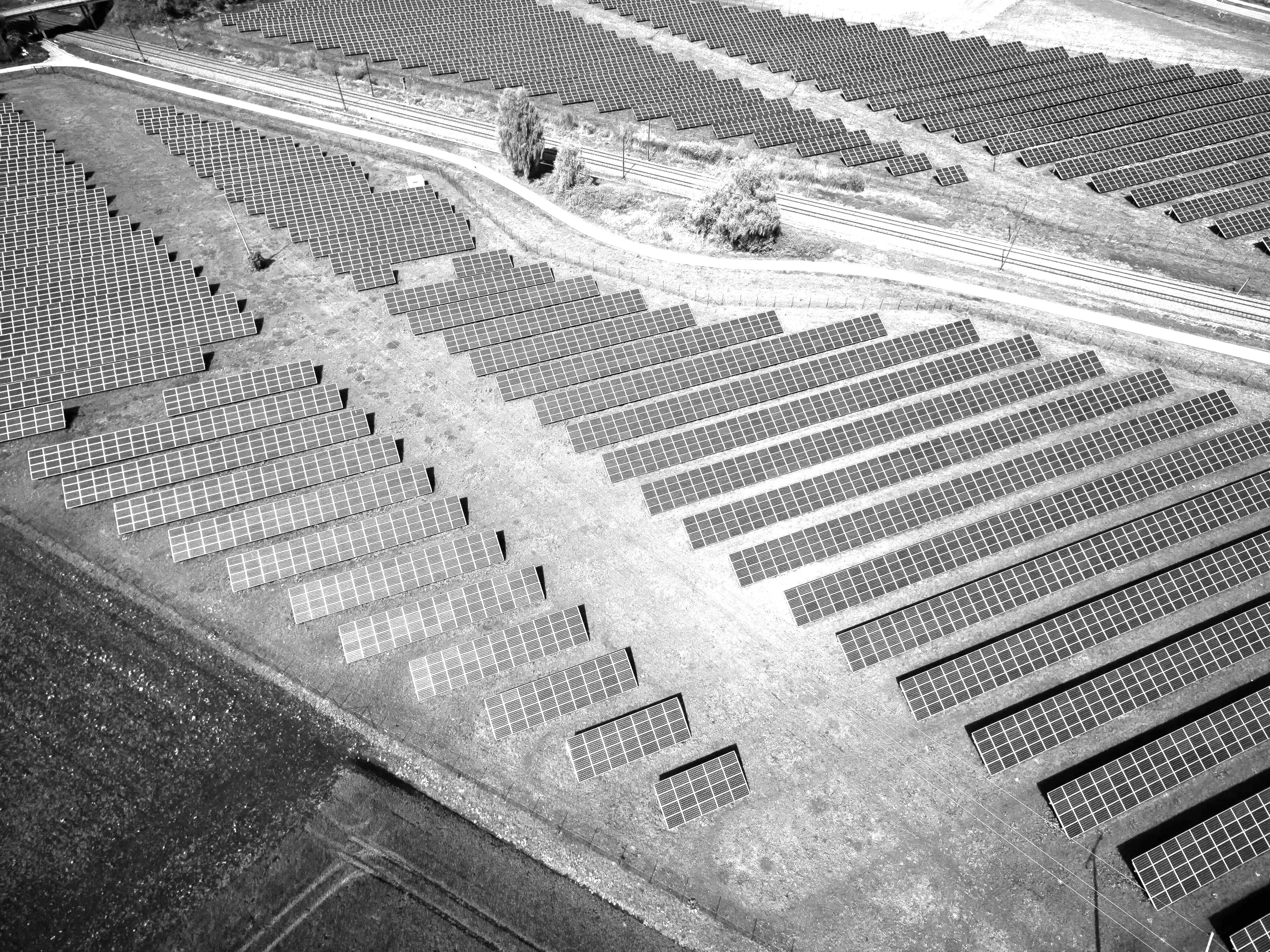 Solar panel farm by Andreas Gucklhorn
