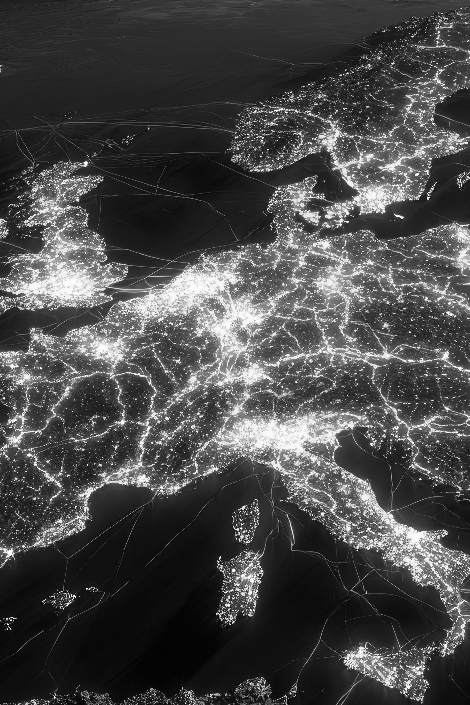 Lights over Western Europe