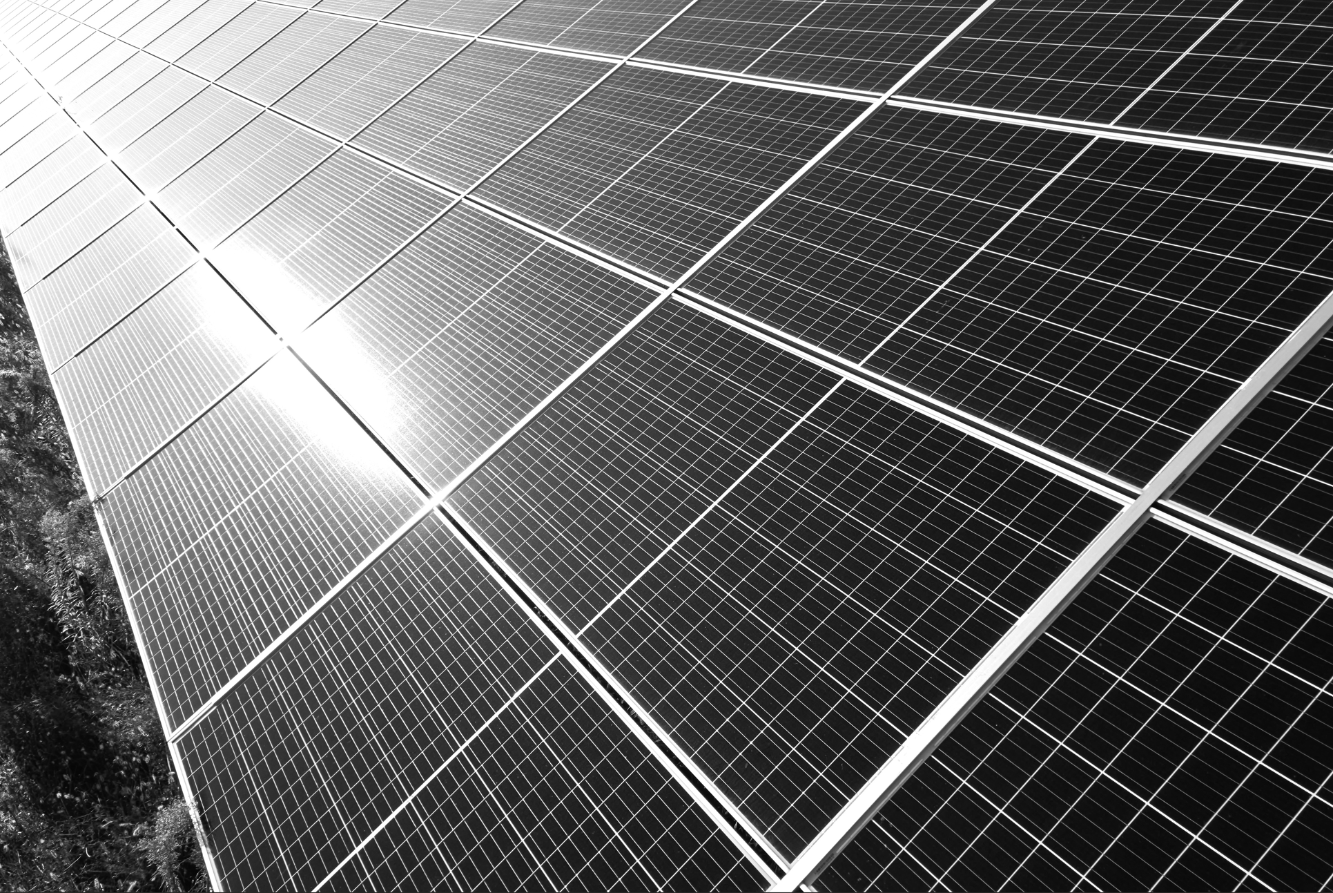 Solar panel in sunshine