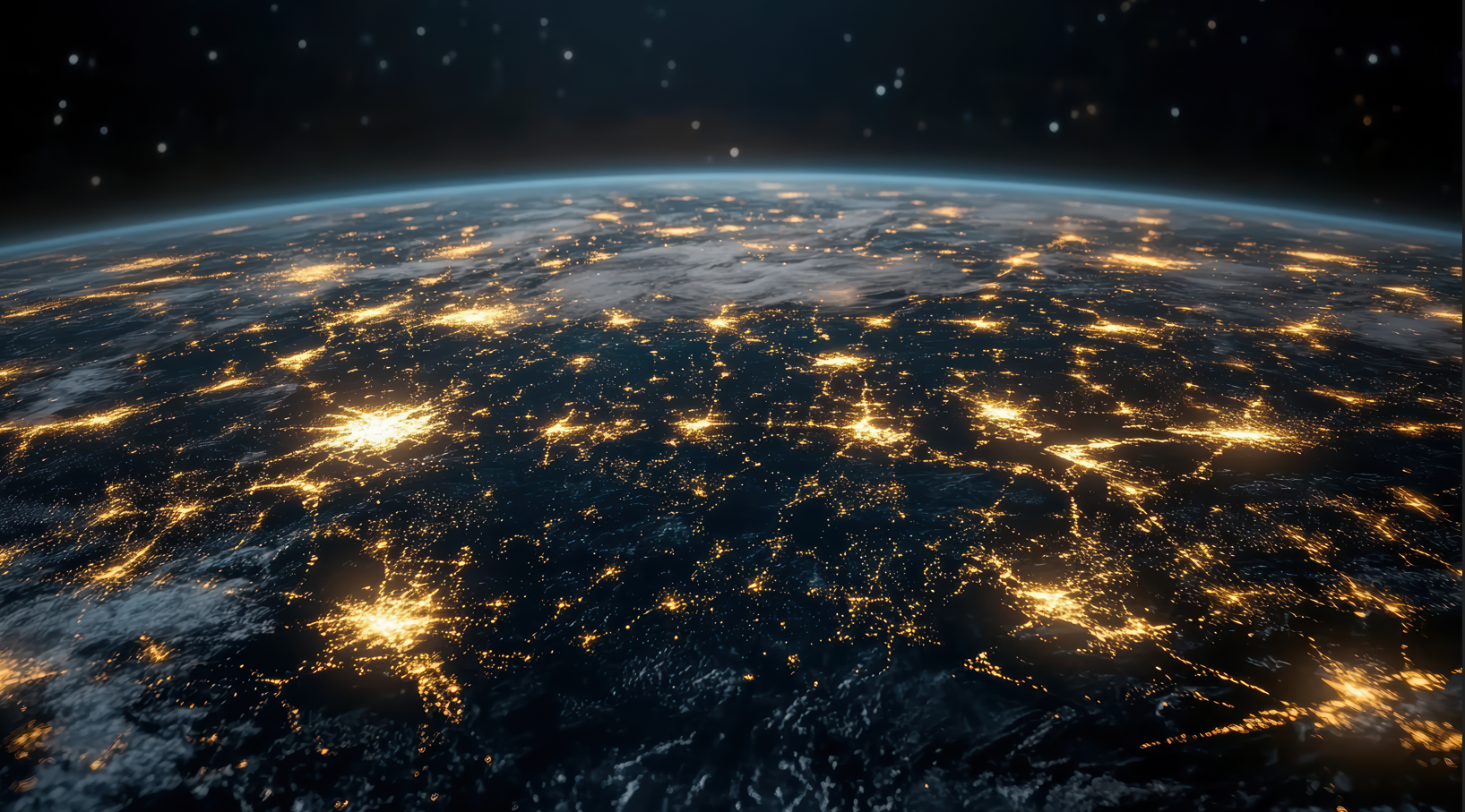 Global electricity network seen from space